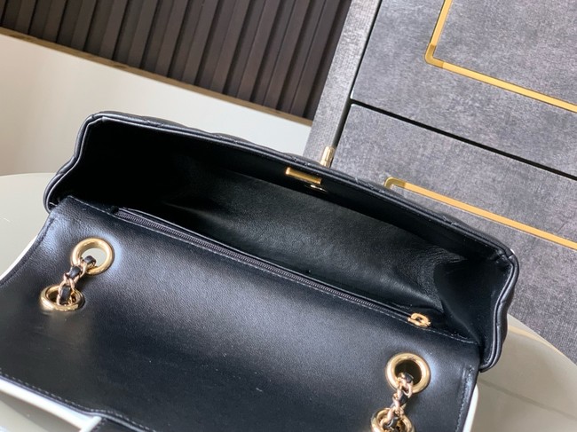 CHANEL FLAP BAG Lambskin AS5150 Black & White
