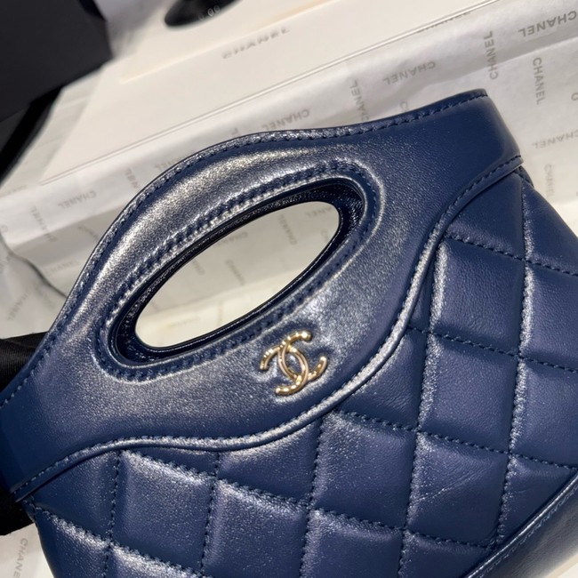 Chanel mini 31 bag AP3656 Deep Blue