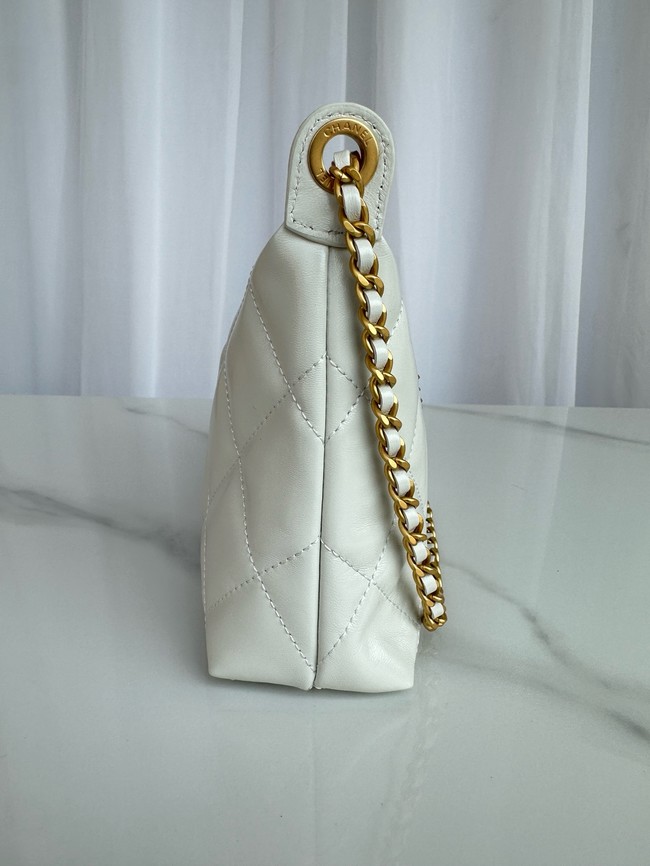 Chanel small HOBO BAG AS5528 white