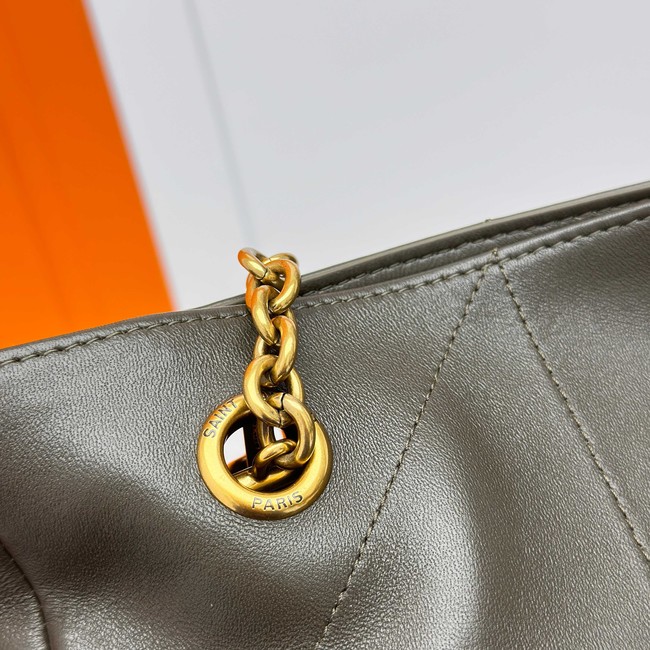 SAINT LAURENT JAMIE SHOPPING IN LAMBSKIN 809824 LIGHT MUSK