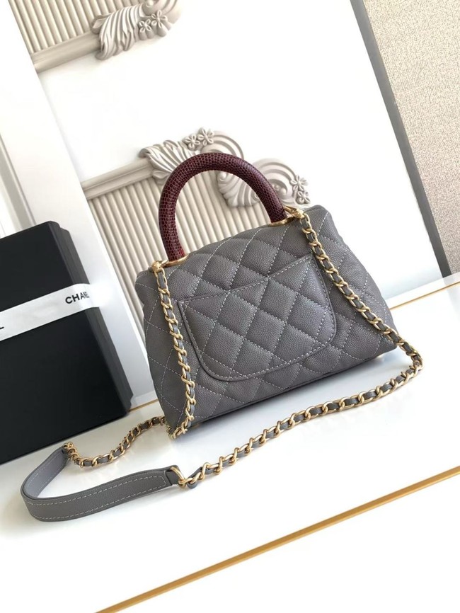 Chanel MINI FLAP BAG WITH TOP HANDLE AS2215-15