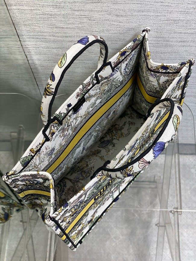 Large Dior Book Tote Embroidery Embroidery M1286ZEDX-3