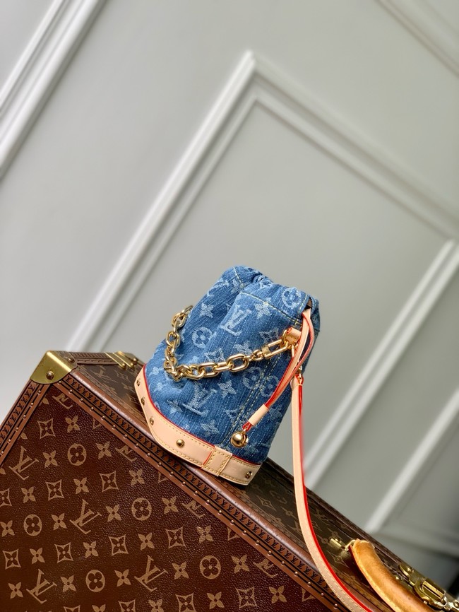 Louis Vuitton NEW Nano Noe M83043 Denim Blue