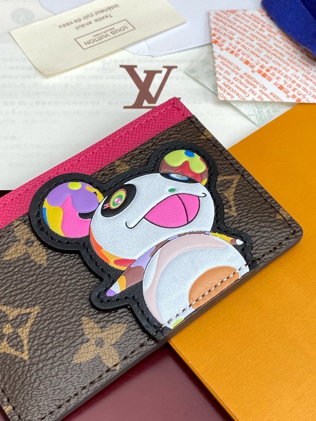 Louis Vuitton Double Card Holder M14864 brown