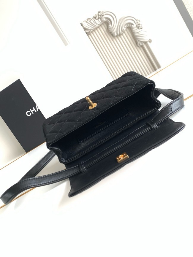 Chanel MINI FLAP BAG AS4677 BLACK