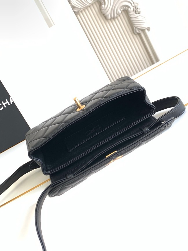 Chanel MINI FLAP BAG AS4677A BLACK