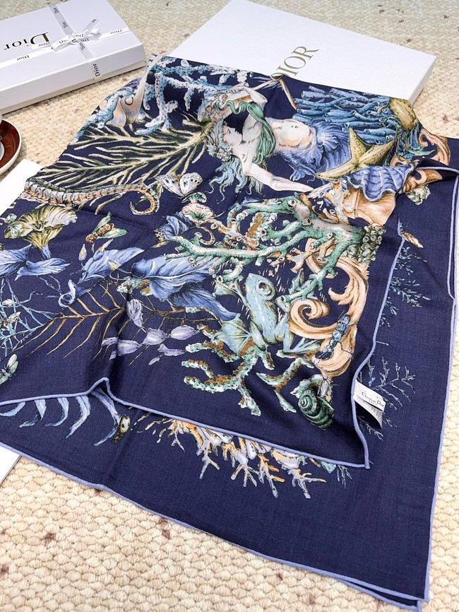 Dior Square Scarf Silk Jacquard XT273