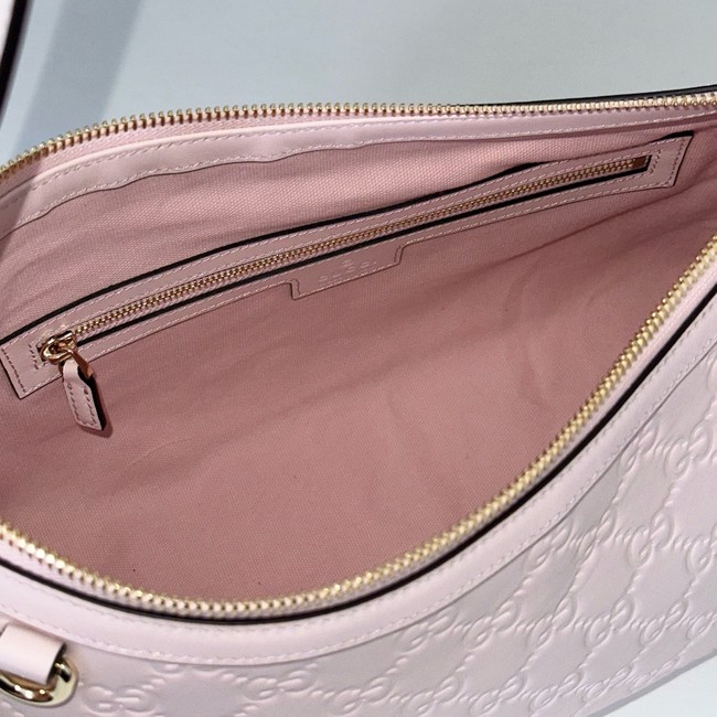 Gucci GG Emblem medium shoulder bag 847449 pink