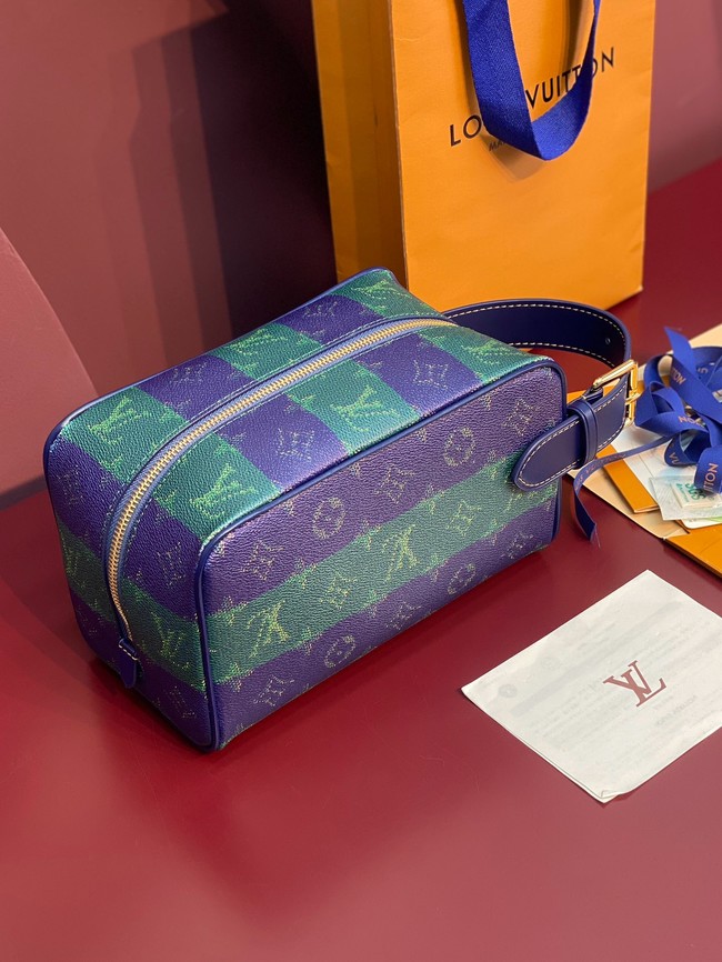 Louis Vuitton Locker Dopp Kit M25902 Blue Stripes