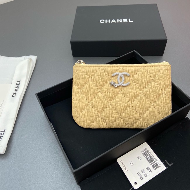 Chanel Zipped Pocket wallet S4811 yellow
