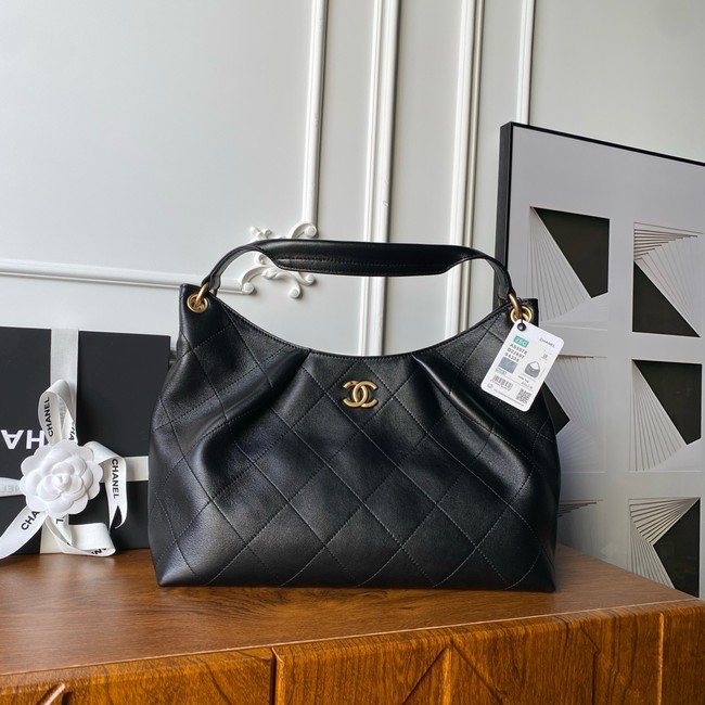 CHANEL Hobo Bag Lambskin AS5978 black