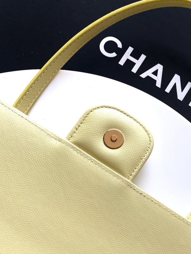 CHANEL Small Flap Bag AS6130 yellow