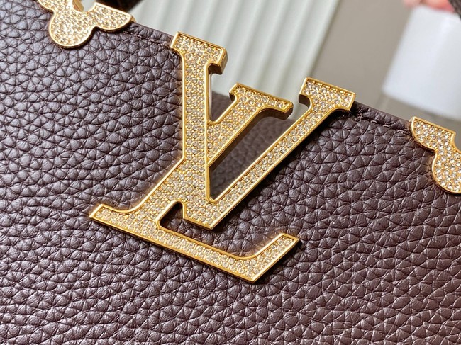 Louis Vuitton Capucines MM M23331 Chocolate&Crystal